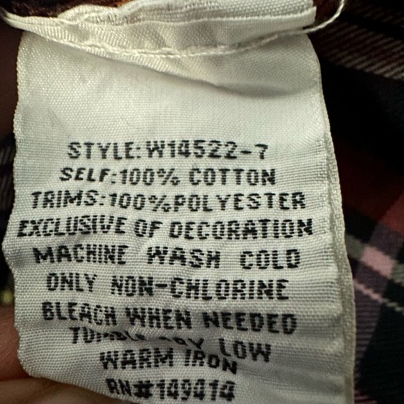 Johnny Was Rosalva Paris Effortless Blouse Size XS Plaid - Picture 5 of 12